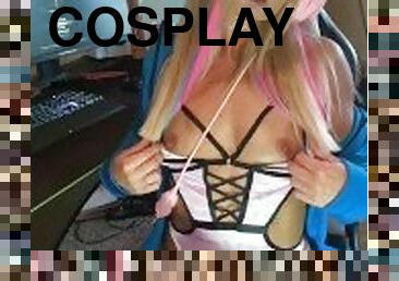Sexy Gamer Girl masturbates and SQUIRTS HARD before playing ????????????????????