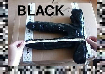 All black stéroïd train harder - teamwork double dildo xxl unboxing