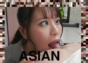 asiatiche, giapponesi, spruzzi-di-sperma, trio, calze, brunette