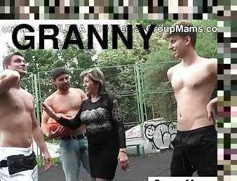 Granny Seduces Basketball Players