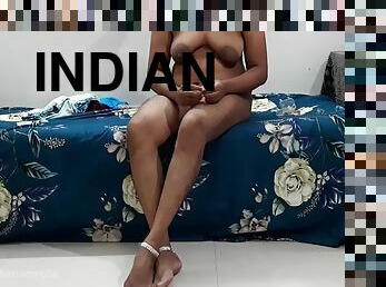 Sexy Indian Cute Nude Hairy Aunty Wearing Necklace Rings Anklet In Her Cute Nude Body. Must See