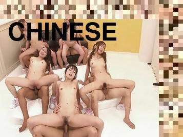 asia, penis-besar, casting-pemilihan-pemain, creampie-ejakulasi-di-dalam-vagina-atau-anus-dan-keluarnya-tetesan-sperma, seks-grup, ganda, kotor, berhubungan-dengan-wajah, cina, berambut-cokelat