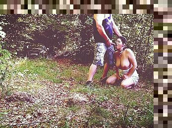 Submissive Wife Trains In The Forest