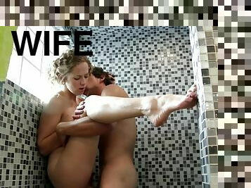 Tyler Nixon fucks his wife's sister in the shower