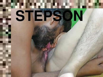 Stepson Pussy Licking His Mother During She Doing Fingering