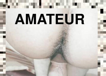 buntut, anjing, berambut, amateur, arab, pov