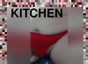 Juicy Pussy Fucked On Kitchen Rack
