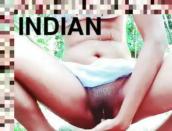 Indian College Girl Squirting, Pissing,fingering Outdoors