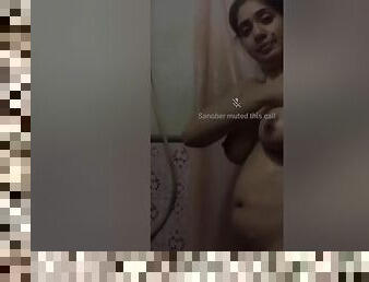 Today Exclusive- Paki Girl Showing Her Boobs And Pussy To Lover On Video Call