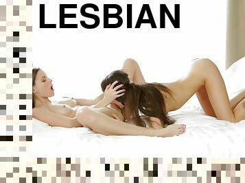 lesbiete, brunete, mazās-krūtis