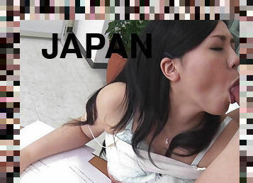 Lovely Japanese Miyuki Ojima blowjob and cum in mouth