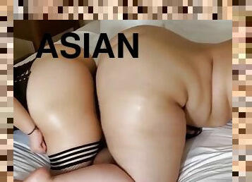 Two asian girls with big ass