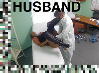 Married girl cheats on her husband with doc