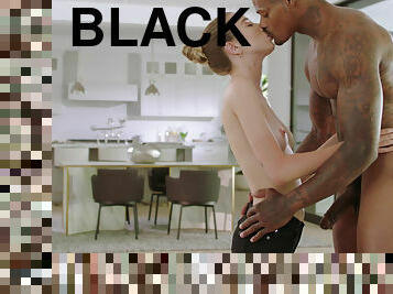 Rich girl Haley Reed has anal sex with black male escort