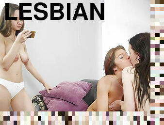 Ellie, Kecy Hill and Renata Fox erotic lesbian threeway