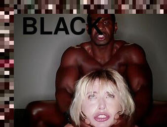 Jessie Saint gets fucked hard by two horny black stallions