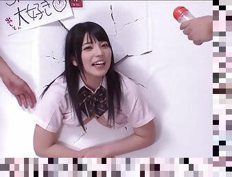 Ai Uehara Gets Banged While Stuck In Wall