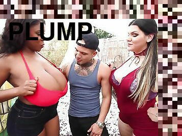 Latina Plumpers Share Hard Boner
