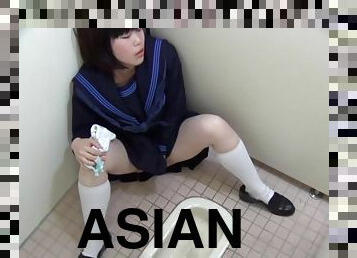 asia, berambut, mastubasi, tua, kencing, umum, pelajar, lesbian-lesbian, remaja, jepang