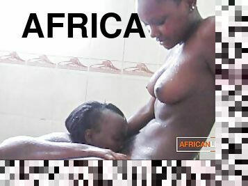 Pussy Worshiping Religious African Secret Lesbians Succumb To Sin After Sunday Church - Ebony