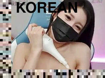 The best and beautiful Korean female anchor beauty live broadcast, ass, stockings, doggy style, Internet celebrity, oral sex, goddess, black stocki...