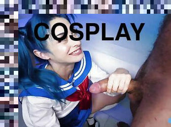 Cosplay babe Jewelz Blu As Sailor Deeply Creampied