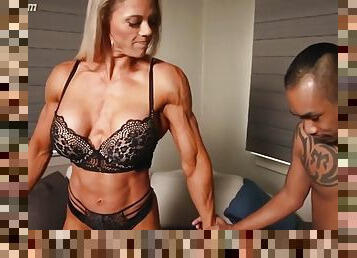 FBB Amazon Goddess and Guy Muscle Comparison