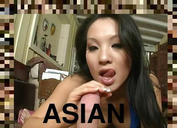 Sizzling asian MILF Asa Akira handjob video