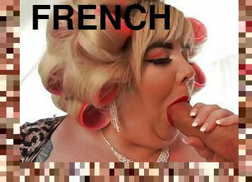 French Fatty Genevieve Lafleur Trashy & Classy - BBW porn with cumshot