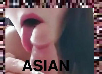 asia, amatir, blowjob-seks-dengan-mengisap-penis, mainan, sudut-pandang, berhubungan-dengan-wajah, webcam, seorang-diri, cina