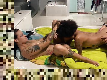 Hispanic threesome porn scene drives me mad