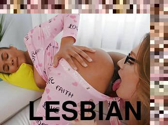 Hot lesbian action with Aria Kai & Alina Ali