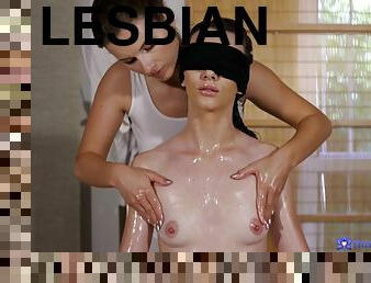 asia, payudara-besar, vagina-pussy, lesbian-lesbian, mainan, pijat, ceko, erotis, tato, mata-tertutup