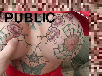 Big Breast And Tattoos Shagged Outside 2 - Public Agent