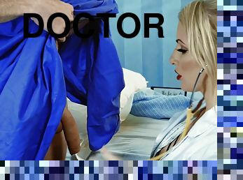Gorgeous female doctor Georgie Lyall hardcore sex scene
