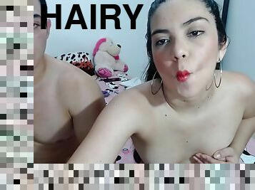 peluda, cona-pussy, amador, tiro-ao-alvo, hardcore, casal, puta-slut, ejaculação, natural, webcam