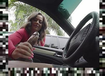 41yo Unfaithful wife - POV car Handjob