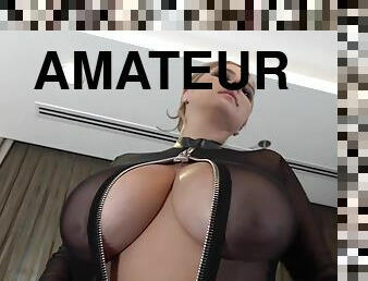 Big breasted blonde domina solo - Amateur fetish