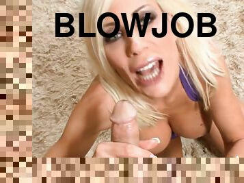 blowjob, pov, blond, oral