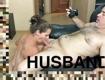 Missy Sucks Husbands Knob - Blowing Cock