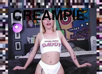 This CUTE TEEN SLUT gets horny after a HUGE CREAMPIE?