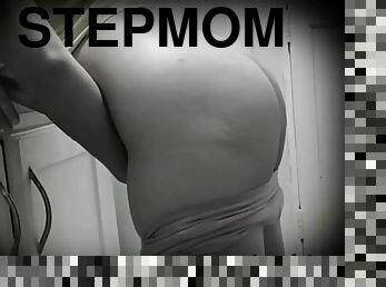 My stepmom was caught masturbating in the kitchen