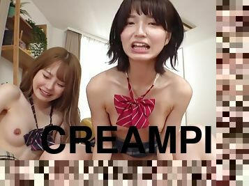 Matsumoto Ichika Tennen Mizuki compete to fuck dicks in uniforms Multiple Creampies New for December