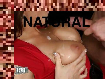 Hot pornstar with big natural boobs hard fucked - Blowjob