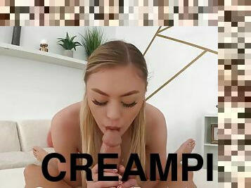 POVD Creampie POV Fuck With Blonde Car Pooling School Slut - Hd