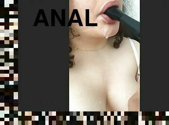 Hairbrush spitting anal bating