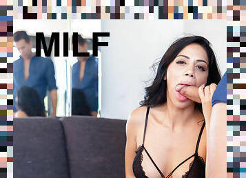 Lovely latina MILF Julia De Lucia in an engrossing porn clip