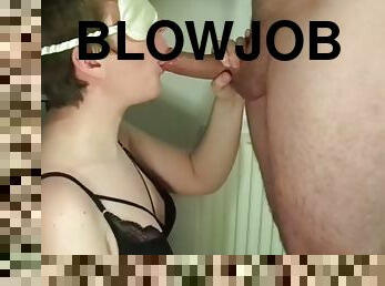 Blowjob with cum play and swallow