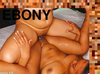 Ebony and Khalessi 69 Intense Pussy on Pussy TRIBBING