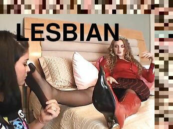 Lesbian foot domination